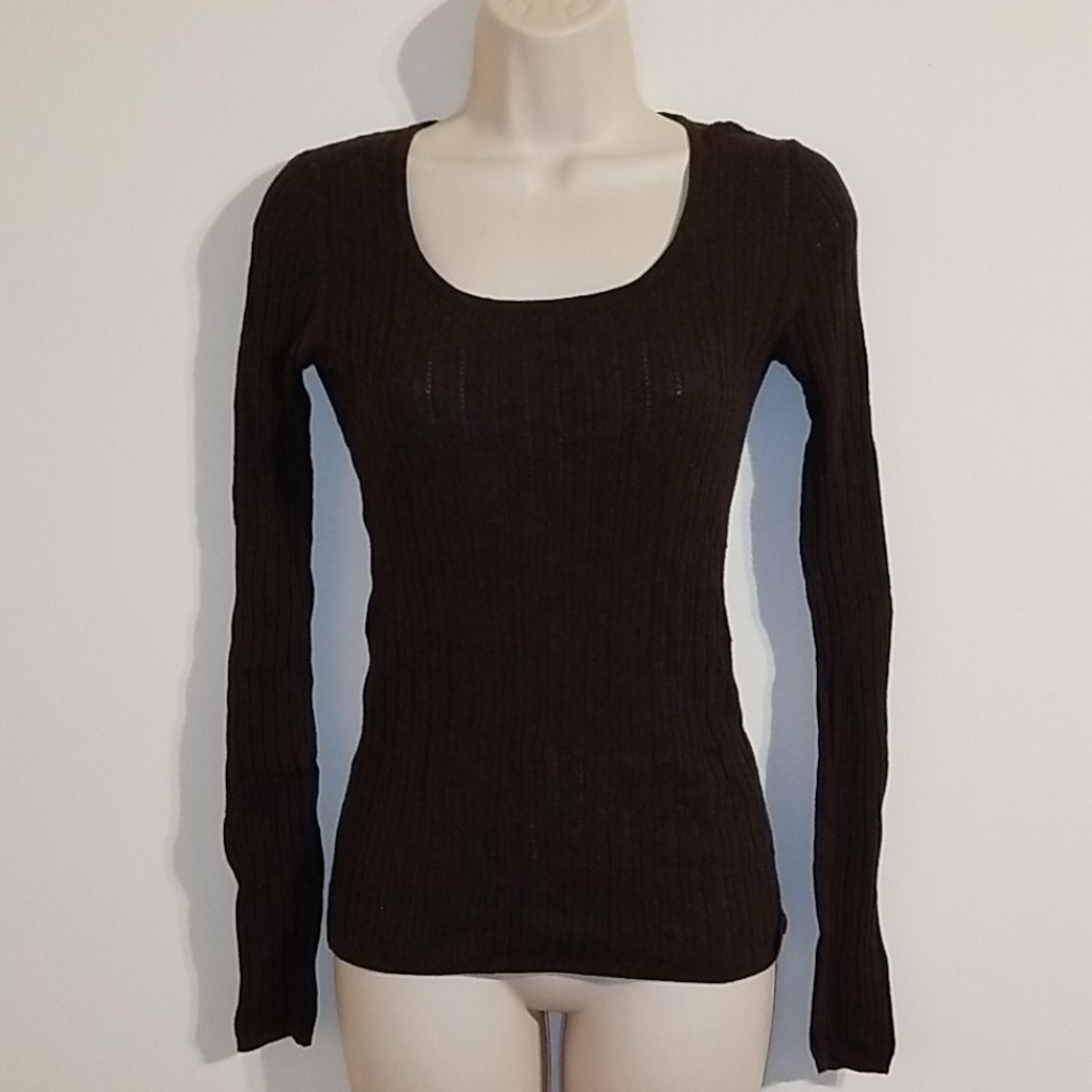 Moda International Women's Brown Eyelet Sweater — image 4 of 8